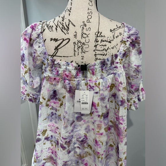 🌺Flora Obscura X J.Crew Puff-Sleeve Beach Dress in Kaleidoscope Floral 🌺 - Picture 5 of 10